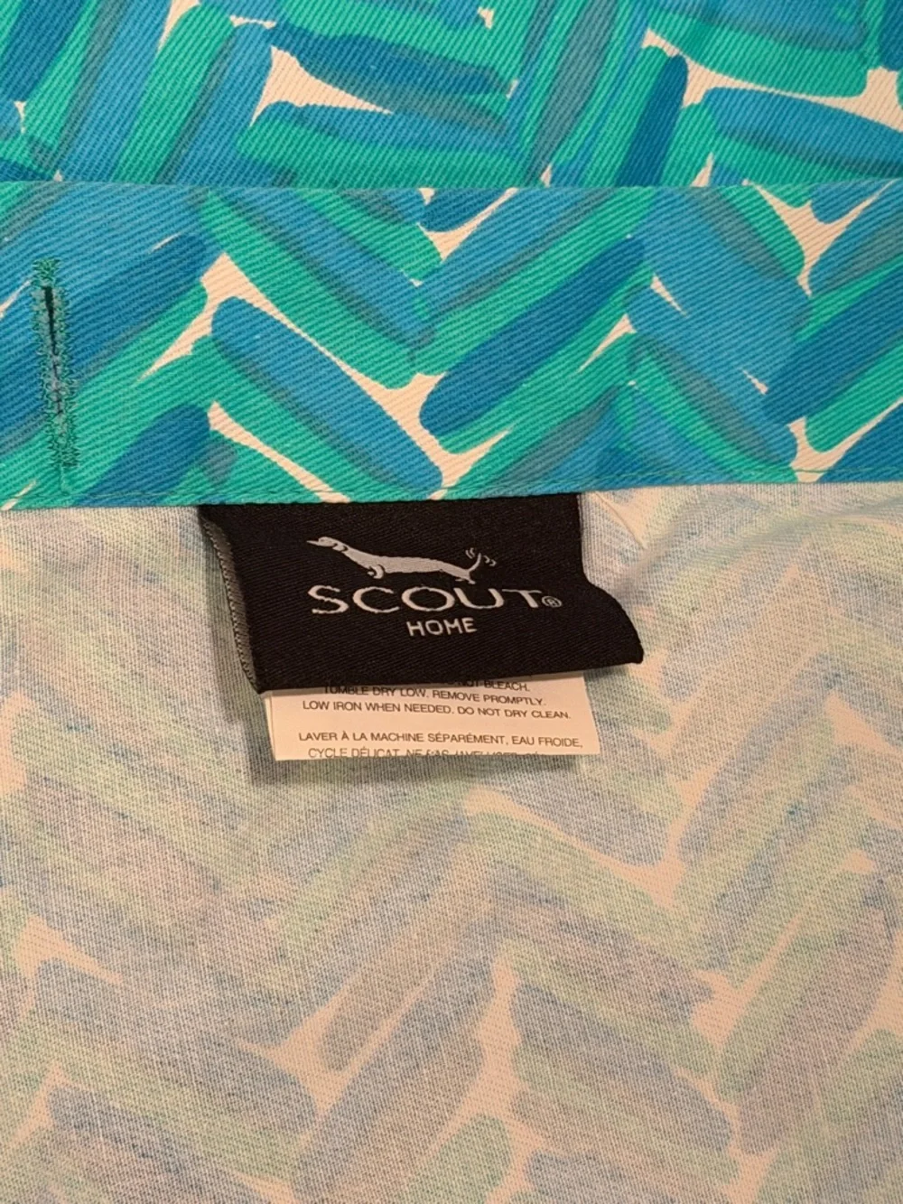 Scout Home Chevron Brushstroke Fabric Shower Curtain